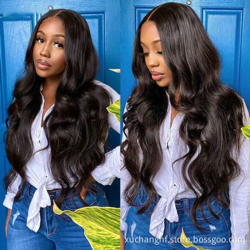 13x4 4*4 360 Closure Full Lace Front Brazilian Body Wave Pre Plucked Lace Closure Remy Human Hair Frontal Wigs Vendors